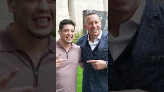 Brandon Moreno meets a real-life superhero in Georges St-Pierre 🦸‍♂️