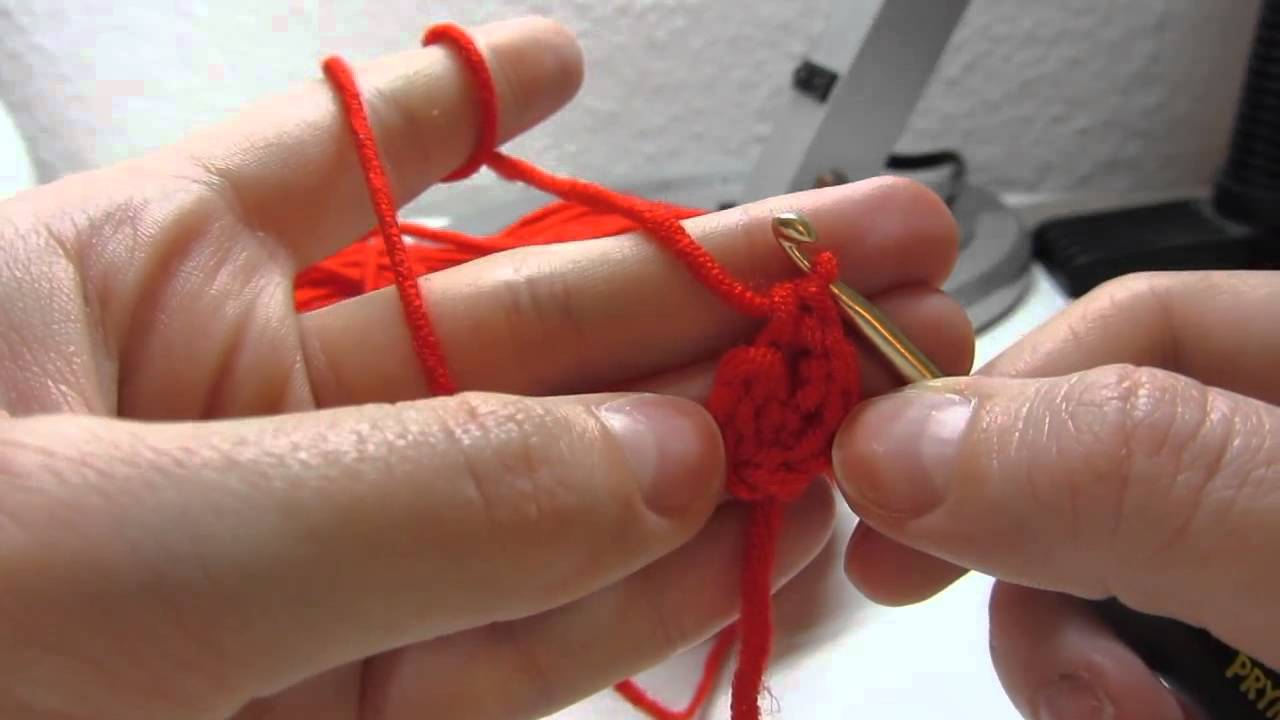 *HÄKELKURS* Teil 5 -Rundhäkeln (in Spiralen)- - YouTube