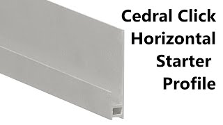 Cedral click aluminium horizontal starter profile