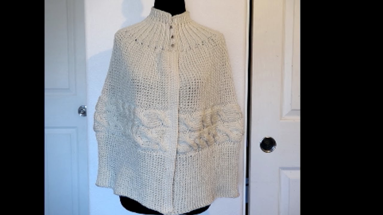 Aprende hacer Capa tejida a dos agujas paso a paso