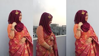 How To Style Hijab With Saree 2020Step By Steptahmina Shova 