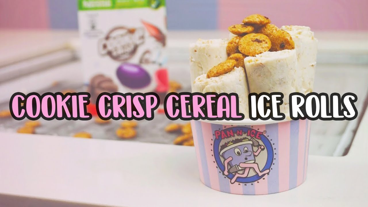 COOKIE CRISP CEREAL ICE ROLLS?! - HOW IT'S MADE | PAN N ICE