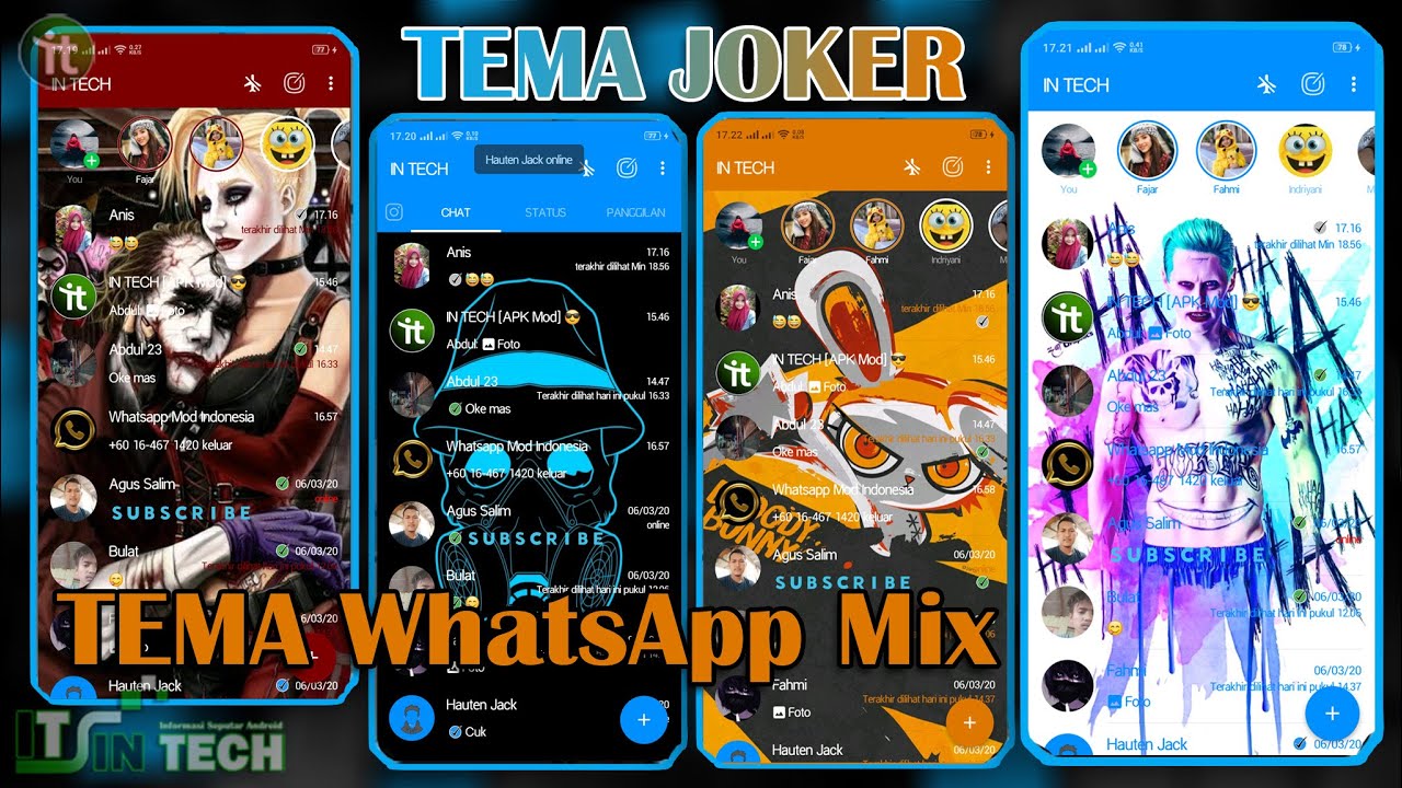 BAGI BAGI TEMA WHATSAPP MIX TAMPILAN MAKIN KEREN