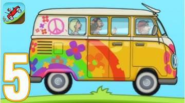 Hill Climb Racing - Gameplay Walkthrough Part 5 - HIPPIE VAN (iOS, Android).