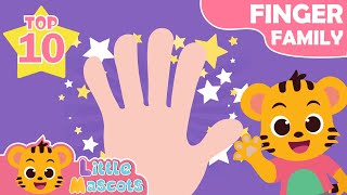 Finger Family + Head Shoulder Knees and Toes + more Little Mascots Nursery Rhymes & Kids Songs