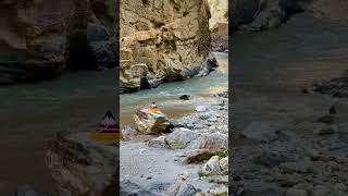 Jaha 2 nadiyan milti hain, wahan sukoon bhi milta hai#Spiti#khaab #SangamPoint”#himalayas #kaza