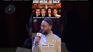 Asaduddin Owaisi's Best Reply To Godi Media and Sellout Media 😂 #aimim #asaduddinowaisi #duet #go...