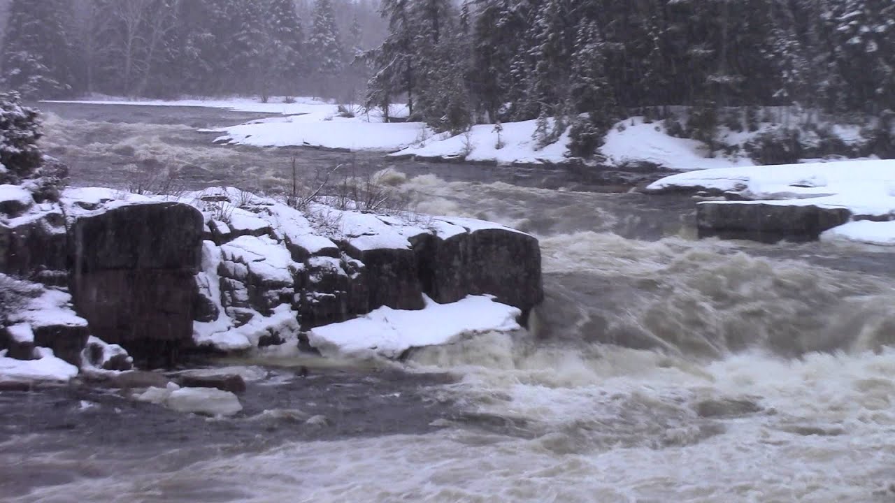 Rising water at Pabineau Falls on April 23, 2015 YouTube