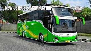 NEW JETBUS 5 MSM ASYROF! BUSSID Mod Gameplay & Download | Bus Simulator Indonesia 🚀 screenshot 3