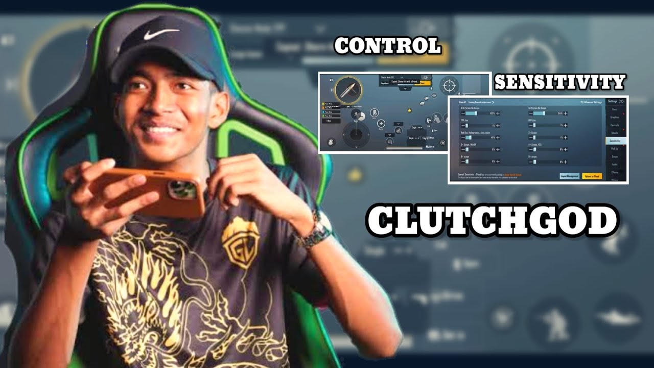 CLUTCHGOD CONTROL AND SENSITIVITY CODE BGMI 4 FINGER LAYOUT STAR RAJ ...