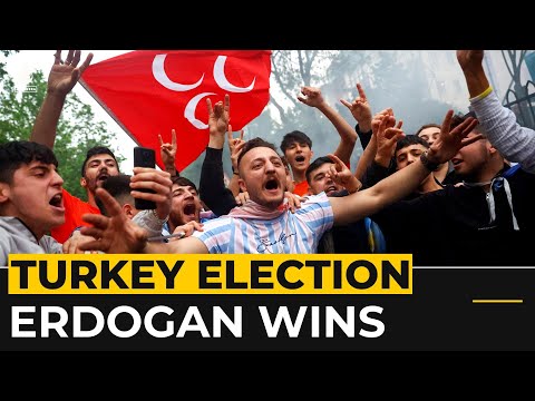 Turkey’s Erdogan celebrates presidential election run-off win