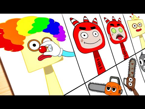 Creating My Sprunki OC- Thirty (from Numberblocks) | Phase 1 to Phase 2 