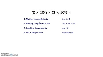 Multiplying Scientific Notation 8 EE 4