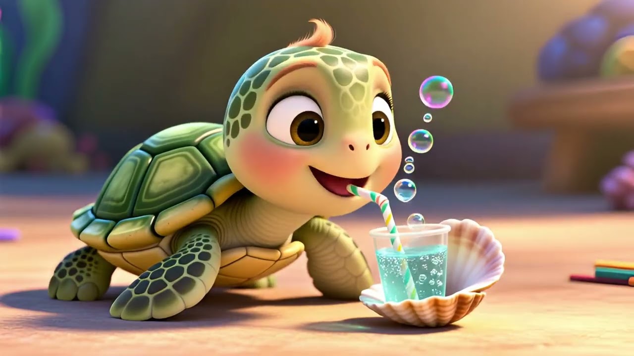 Tiny Tim the Turtle 🐢 | Fun Kids Song About a Happy Turtle (AI Created!)