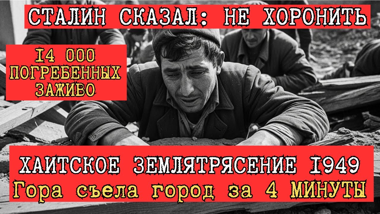 ХАИТ: 14,000 погребённых ЗАЖИВО | Землетрясение, о котором СССР молчал 40 лет | 1949