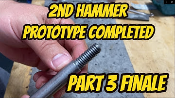 Vevor Mini Lathe MX 400 Part 27.3 - 2nd Hammer Part 3. Complete. Success! Beginner turning Project