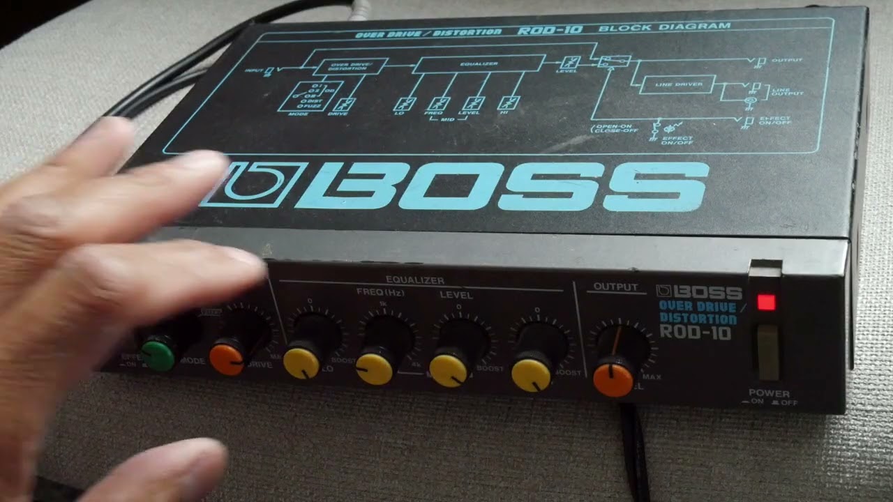 Boss ROD 10 Distortion Unit - YouTube