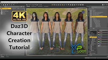 Daz Studio Basics - Character Creation - 4K