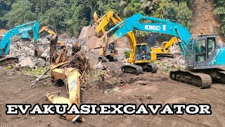 Lembah Anai || Proses Evakuasi Excavator Dampak Banjir Bandang