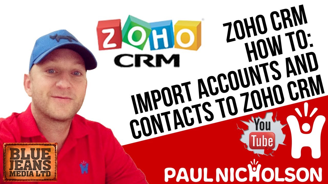 How To Import Contacts To ZOHO CRM - Beginner Tutorial Training - YouTube