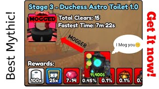 Full SMTD(Skibidi Master Tower Defense)UTCM(Upgrade Titan Cameramen)Vs Astro Raid stage 3! Guide