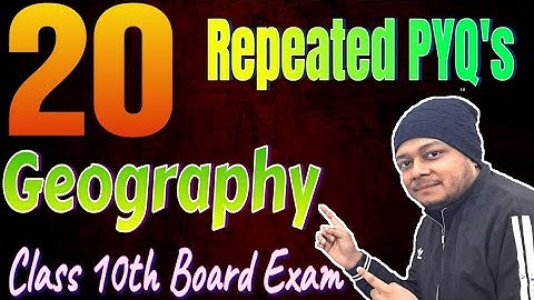 CBSE Class 10 SST Most Repeated Questions | Board Exam Questions #geography #boardexam2025 #pyq