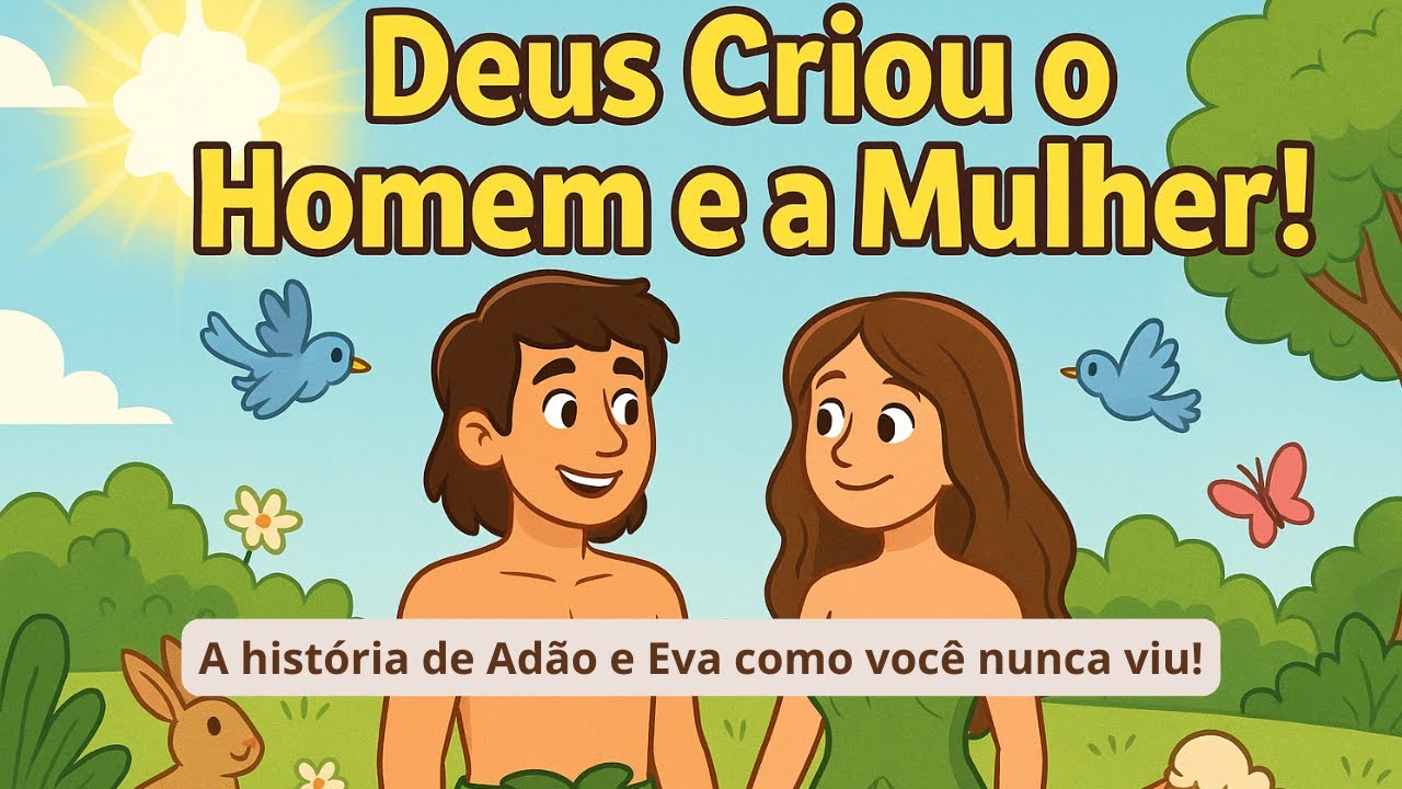 DEUS CRIOU O HOMEM E A MULHER| História Bíblica para Adolescentes ...