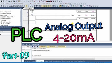 PLC Analog Output Programming Examples || Output 4-20mA. @eclickbd2079