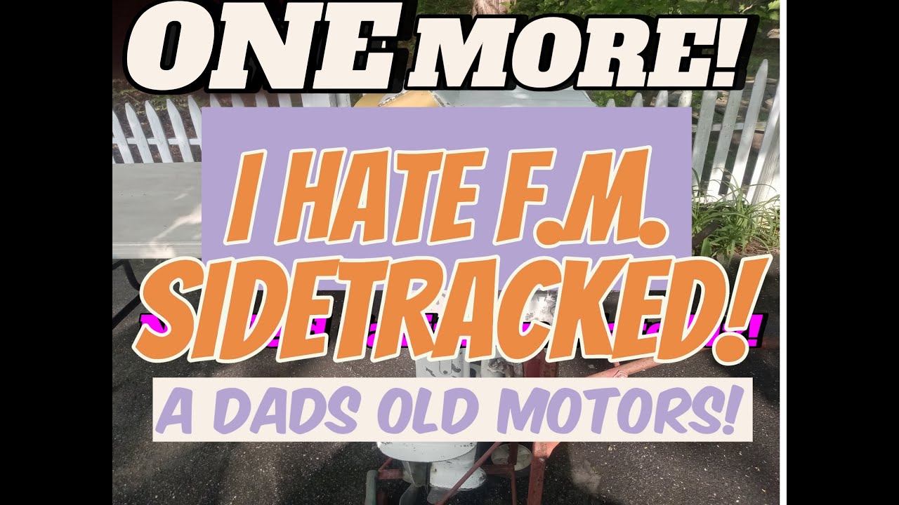 A Dads Old Johnson Boat Motor! Crusty! SIDETRACKED! Repairs ,Wasps,Tips, Facts! 