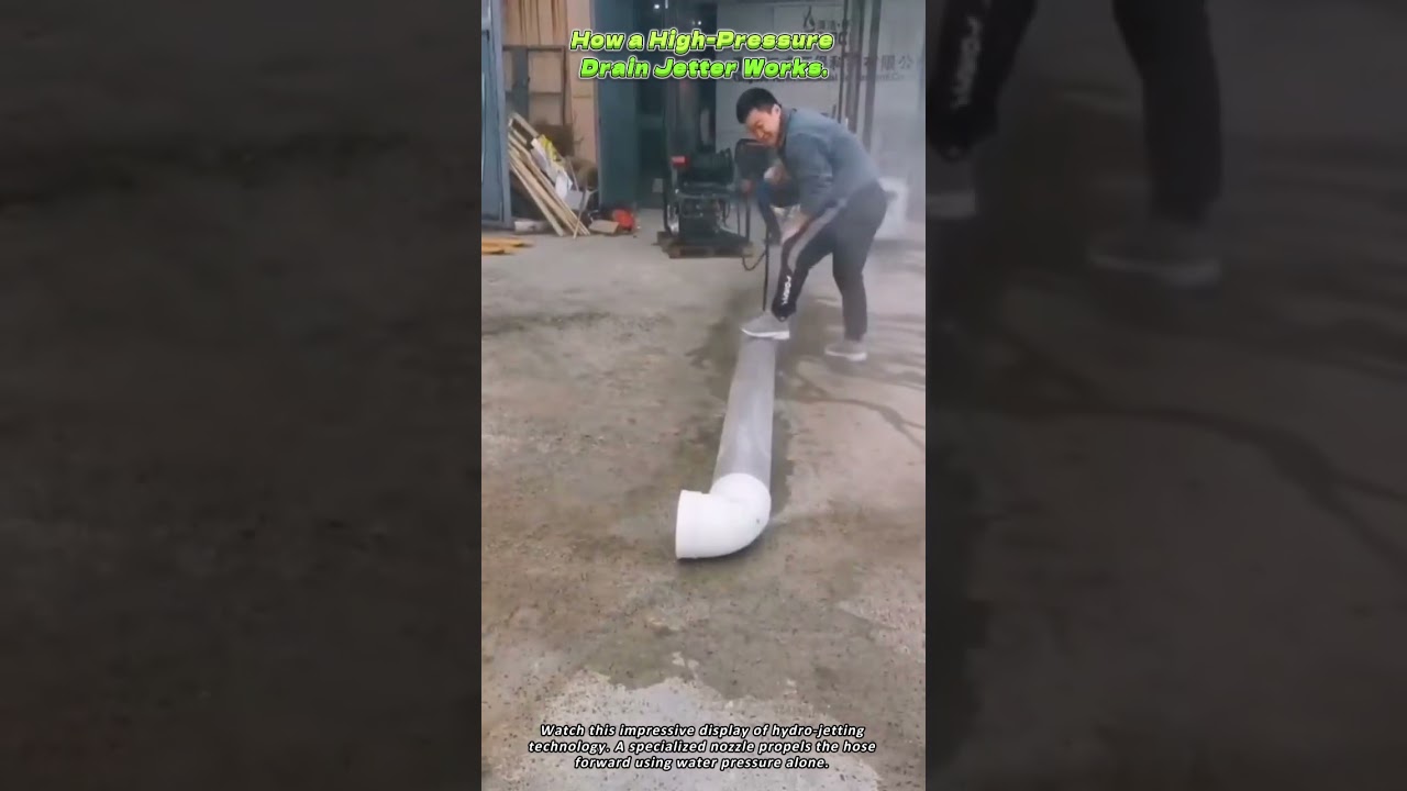 How a High Pressure Drain Jetter Works