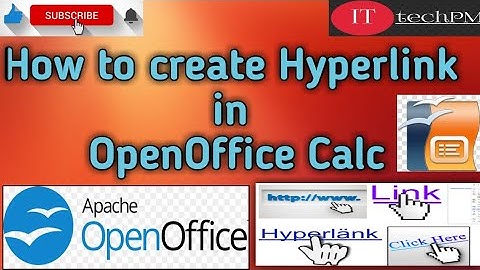 How to create Hyperlink in OpenOffice Calc || IT/ITeS NSQF || Level-4