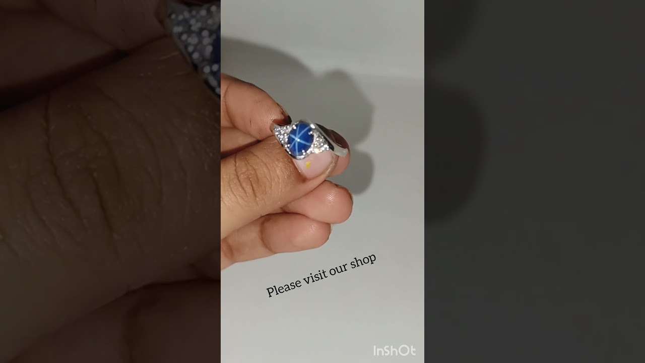 Vintage Blue Lindy star sapphire promise ring 💍