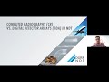NDT Webinar: Radiografía Computarizada VS Radiografía con Flat Paneles
