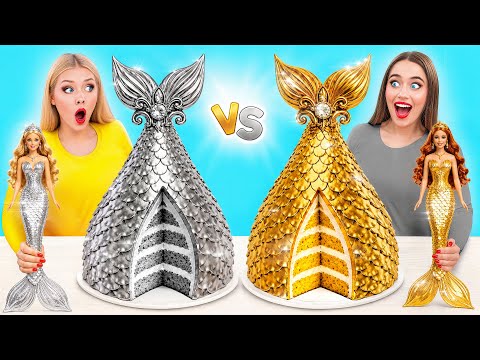 Cake Decorating Challenge Gold vs Silver | Funny Food Hacks by Multi DO Challenge