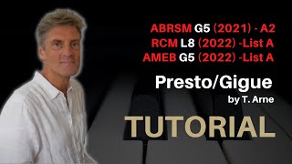 Presto by T. Arne: ABRSM Grade 5 Piano (2021 & '22) - A2