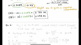 Chem 2 Module 1 Part 6 Solving Equilibrium Problems