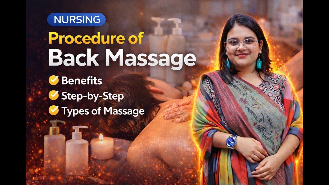Procedure of Back Massage Step by Step | Nursing Skill Demonstration ...