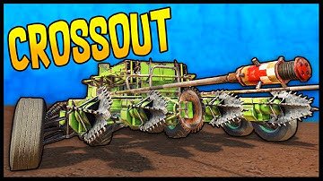 Crossout - KISS OF DESTRUCTION! 4 Augers + 1 Buzzsaw + 2 Explosive Sticks Melee Build Gameplay