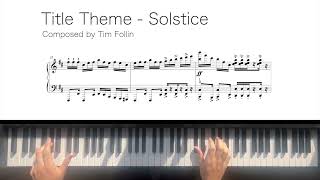 Title Screen - Solstice (Piano Arrangement)