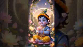 Baby Krishna divine innocence 🙏 #radheradhe #krishnastatus #shorts