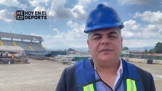 Así avanzan las obras de Estadio Eladio Rosabal Cordero