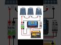 Solar Power System Connection #solar panel, batter, inverter connection