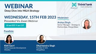 #webinar - Deep dive into M&A strategy