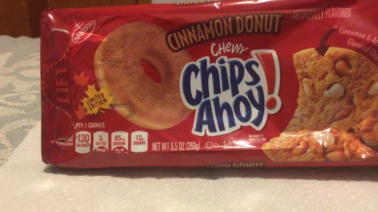 Chips ahoy cinnamon apple donut cookie review YouTube