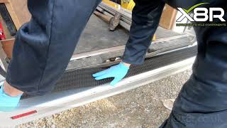 Trafic Vivaro Primastar Rear Bumper Protector Cover Tread Strip Guard Install Instructions Guide