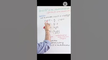 3+2√5 is an irrational number #maths #formulaclass10 #mathematics