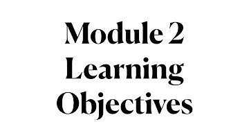 LING 270 - Module 2.00 Learning Objectives
