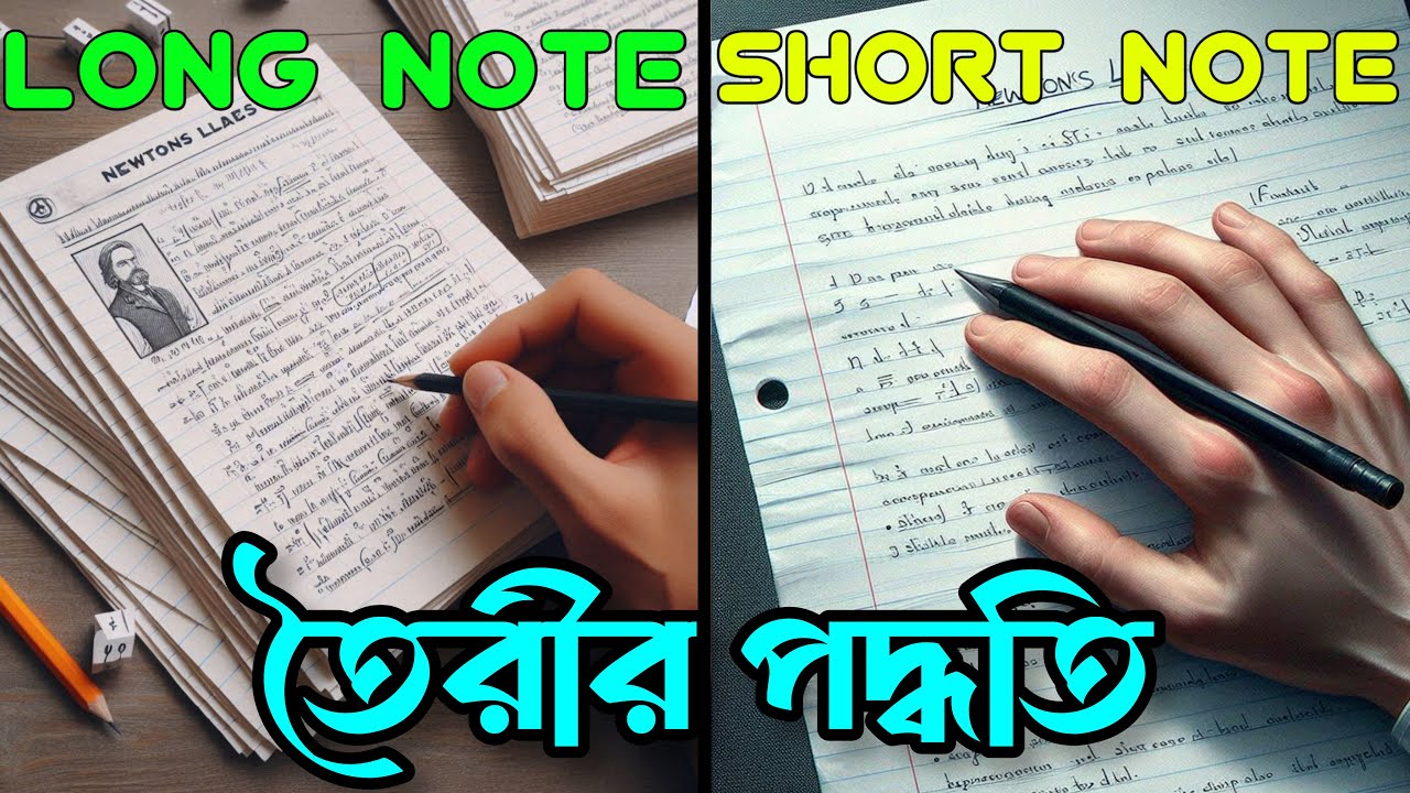 short note & long note kivabe banabo || note making class 10th || # ...