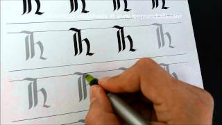 Blackletter script –  Capital H