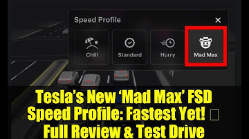 Tesla’s New ‘Mad Max’ FSD Speed Profile: Fastest Yet! 🚀 Full Review & Test Drive